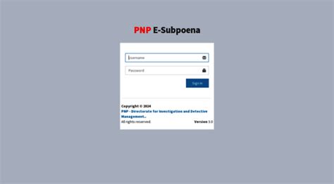 http esubpoena.pnp.gov.ph|esubpoena.pnp.goev.ph.